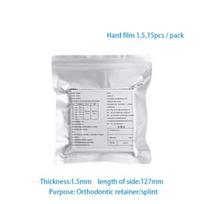 Dantų vakuuminio formavimo slėginiai lakštai kvadratiniai gražuoliai balta plėvelė 1mm 2mm minkšta dantų laboratorijos termoplastinė medžiaga Hard film 1.5