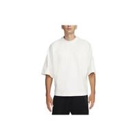 Nike Sportswear Tech Fleece Atnaujintas Laisvo Kirpimo Apvalios Kaklo Trumpomis Rankovėmis Marškinėliai Vyriški Viršutiniai Drabužiai Balti FB8166-133 XXL white