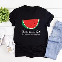 Tai nearbūzas Marškinėliai Juokingi arbūzai Vyrams Moterims T-shirt'ai Trumpomis Rankovėmis Grafiniai T-shirt'ai Moterų Drabužiai Streetwear Viršutiniai drabužiai S juoda