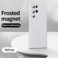 Matte telefono dėklai su Magsafe magnetiniu belaidžiu įkrovimu, skirti Samsung S25 S24 S22 S23 Ultra S24 S25 Plus, atsparūs smūgiams S22 Plus