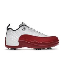 Air Jordan 12 Low Golf Cherry Unisex Bėgimo bateliai Balti Metaliniai-Sidabriniai Varsity-Raudoni DH4120-161 36