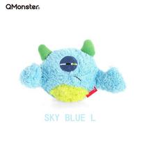 Q-monster naminio gyvūno garsinis žaislas, su įmontuotu garsiniu kamuoliuku, smagus, interaktyvus šunų žaislas, skirtas gaudyti ir minkštas, tvirtas žaislas žaidimams patalpoje S