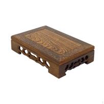 Elegantiškas medinis augalų stovas namų ir sodo dekoravimui 13cmx7cmx3.8cm white