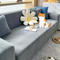 Living room thickened sofa set elastic jacquard 1/2/3/4 seat sofa set L-shaped corner sofa set 1 seat90-130cm