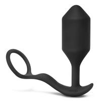 Vibruojantis analinis kaištis su varpos žiedu XL – b-vibe – snug & tug