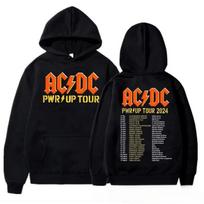Rudens ir žiemos vyriškas džemperis su gobtuvu ACDC rašto prekės ženklo džemperis su gobtuvu Y2K drabužiai mada laisvalaikio lpullover 2XL