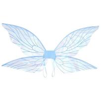 Organza Fairy Wings Cosplay Props Dress-Up Wings Costume Durable Elf Angel Wing  Stage  Performance violetinė
