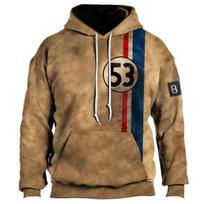 Madingas vintažinis vyriškas gobtuvas 66 Highway 3D Printing megztinis su gobtuvu Punk Streetwear žieminė striukė, vyriška laisvalaikio megztinė 6XL
