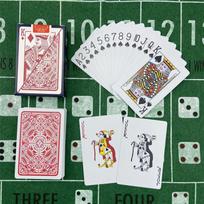 Plastikinės žaidimo kortos Baccarat Texas Hold'em Poker 58mm(2,28 colio)* 88 mm(3,46 colio) PVC Pokerio Stalo Žaidimas Vandeniui Atspari Dėvima Korta
