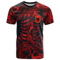 Albanijos vėliavos grafiniai marškinėliai Albanijos nacionalinė emblema 3D spausdinti marškinėliai vyrams Drabužiai Sportas Konkursas Jersey Eagle Tee Boy Tops S