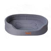 Flisinis šuns gultas Žieminis Rudens Šiltas Gultas Katei Mažam Vidutiniam Dideliam Naminiam Gyvūnui Sofa Šuniukui Oksfordo Audinio Miego Kilimėlis Šuniui M-50x35x12.5cm raudona