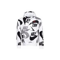 Nike logotipas Spausdintas Laisvalaikio Hoodie Ilgomis Rankovėmis Megztinis Vyriškas megztinis Baltas CJ6312-010 XL
