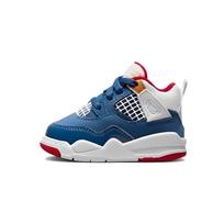 Air Jordan 4 Retro TD Netvarkingas kambarys Kūdikių sportbačiai Mėlyni Prancūziškai mėlyni Balti DR6951-400 23.5