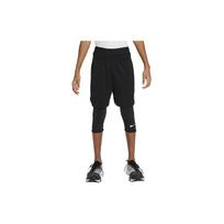 Nike Pro Dri-FIT Vienspalvės vidutinio juosmens tiesaus kirpimo tamprės Vaikams Tamprės Juodos FJ6819-010 XS