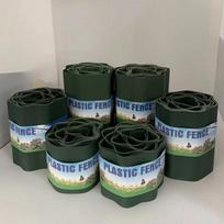 PP plastiko sodo tvoros pertvara - Į žemę įkasama veja ir sodas izoliacinė juosta 10CM x 9M žalia