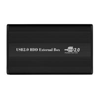USB2.0 į IDE kietojo disko dėklas 2,5  IDE HDD korpusas, nešiojamasis kietasis diskas juoda