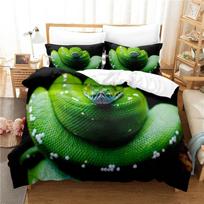 Gyvatės patalynės komplektas Antklodės užvalkalų komplektas 3D patalynės skaitmeninė spausdinimo patalynė Queen size patalynės komplektas Mados dizainas 70x133cm 2pcs