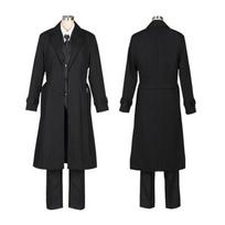 Anime Bungo Benamiai šunys Dazai Osamu Cosplay Kostiumas Juodas Trench Apranga Striukė Anime Vyriški Suaugusiųjų Helovino kalėdiniai kostiumai Kailis S&Full Sets