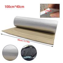Šilumos izoliacija automobiliams Storas 6 mm aliuminio folijos duslintuvas medvilnė auto garso izoliacija slopinančios putos, skirtos automobilių izoliacijai 100cm x40cm