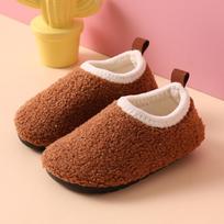 Vaikiškos neslystančios vilnonės kojinės-šlepetės berniukams ir mergaitėms - Šilti medvilniniai batai žiemai patalpoms Size 30-31, Inner Length 17.5cm