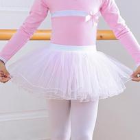 Balta vaikiška ketursluoksnė tiulinė baleto tutu sijonas L (Height 150-170cm)