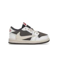 Travis Scott x Air Jordan 1 Retro Low OG TD Reverse Mocha Kūdikių sportbačiai Ruda Balta Universitetinė Raudona DO5441-162 26