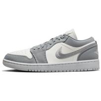 Air Jordan 1 Low SE Šviesiai plieninės pilkos spalvos moteriški sportbačiai Balti Sail DV0426-012 38.5