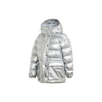 Adidas Stella McCartney Metalinis Dygsniuotas Šiltas Vėjui Atsparus Striukė Moteriška Striukė Sidabrinis FU3608 XXS