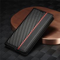 Carbon Fiber PU Leather Case for iPhone 15 16 Pro 14 13 12 11 XS Max XR 8 7 Plus SE 2022 Mini Wallet Card Slot Flip Phone Cover iPhone 15 Plus