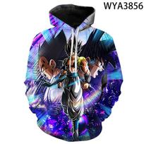 3D Anime Dragon Ball Dragon Ball Super Skaitmeninės spaudos džemperis su gobtuvu vyrams ir moterims suaugusiems vaikams 2XL