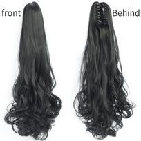MERISIHAIR Sintetinis segtukas su nageliu prisegamas kuodas Plaukų priauginimas Ilgas kuodas Priauginami plaukai Moterims Kuodas 22inches&China