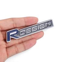 Automobilio 3D Metalinis RDESIGN Logotipo Ženklelis Lipdukas Automobilio Priekinės Grotelės Bagažinė Automobilio Kėbulo Emblemos Lipdukai Priedai V40 V50 S40 S80 XC60 S90 Sticker mėlyna