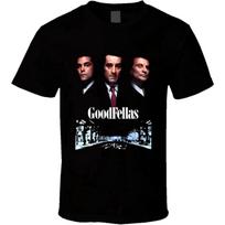 Goodfellas T-shirt Vyriška marškinėliai Trys išminčiai Gangsterių filmo Dovana Nauja iš JAV XS S juoda