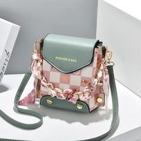Maži Crossbody PU odiniai krepšiai Moteriškos piniginės, Crossbody rankinės Mobiliojo telefono piniginė Kelioninė piniginė, Krepšys ant peties žalia