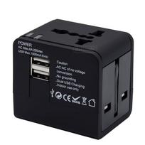 Universal Travel Adapter with 2 USB Ports, Worldwide All-in-One Power Strip for 150+ Countries 110-250V juoda