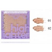 Ingrid Flawless Highlighter Glow švytėjimą suteikianti priemonė veidui - 02