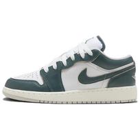 Air Jordan 1 Low SE GS Oksiduotos žalios spalvos vaikiški sportbačiai Balti Sail FQ8041-300 36