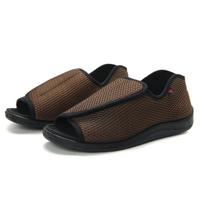 Zhivago reguliuojami tinklelio Velcro batai platioms, patinusioms ar hallux valgus deformuotoms pėdoms 51 (Bag only) kava