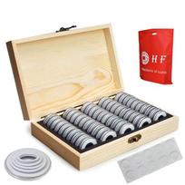 Monetų laikymo dėžutės rinkimo dėklas Proginė moneta 50pcs
