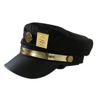Keistas JoJo nuotykis Kujo Jotaro Cosplay Cap Unisex suaugusiems skirtas metalinis ženklelio skrybėlės atrama auksas