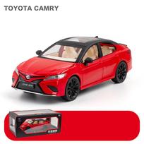 1/24 mastelio Toyota Camry Diecast automobilio modelio žaislas, patraukiama atgal žaislinė transporto priemonė su garsu ir šviesa vaikams, mažiems berniukams, mergaitėms, dovanų kolekcija 1/24-20.5x9x6.2cm raudona