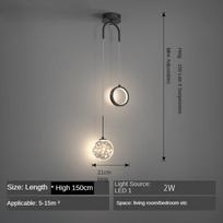 Modernus LED liustra Svetainė Miegamasis Virtuvė Šiaurės šalių spalvinga Firefly lempa namų vidaus apšvietimas prabangus dekoro kabantis lempa juoda