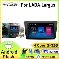 7 colių Android automobilio radijas Lada Kalina 2004-2013 m. Multimedia Vaizdo grotuvas GPS Navigacija MP5 BT DSP EQ Wifi 2Din Carplay 4 core 1GB+32GB carplay