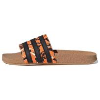 Adidas Originals Adilette Patogūs Universalūs Guminis Padas Neslystantys Šlepetės Unisex Avalynė Oranžinės Juodos IE7750 36⅔