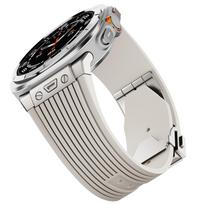 Sportinis dirželis Samsung Galaxy Watch Ultra 2025 47mm laikrodžiui, nerūdijančio plieno sagties apyrankė Samsung Galaxy Watch Ultra laikrodžiui, prabangi apyrankė Galaxy Ultra(2024)