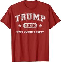 Donaldas Trumpas 2028 marškinėliai Išlaikykime Ameriką Didžią Trumpas 2028 Vintažiniai Unisex marškinėliai L