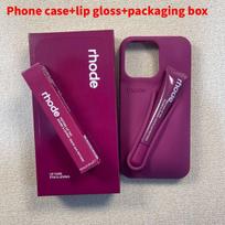 11 „iPhone“ dėklas „Rhode Lip Gloss“ silikoninis 3D Mobiliojo telefono dėklas Spalvinga dovana Naudojimui Purple