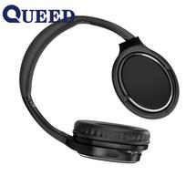 Ant galvos dėvimos metalinės „Bluetooth“ ausinės 5.3 belaidžio sportinio bėgimo juoda