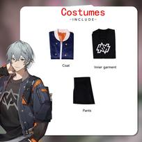 Anime Zenless Zone Zero Cosplay Kostiumas Išmintingas Kostiumas Helovinas Anime ZZZ Apranga Mergaitės Uniforma Perukas Gimtadienio Dovanos Karnavalas Pilnas Rinkinys XS mėlyna
