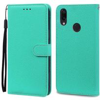 Redmi7 dėklas Redmi Note 7 dėklui Odinis piniginės tipo atverčiamas dėklas Xiaomi Redmi Note 7 viršeliui Note7 Pro apsauginis Fundas Coque Etui For Redmi Note 7 dangaus mėlyna spalva